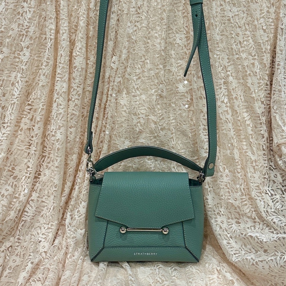 Strathberry Elegant Green Mini Bag